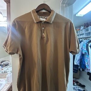 Denim & Flower Tan Polo Shirt
